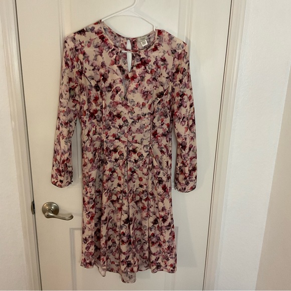Anthropologie Dresses & Skirts - Hoss Intropia Silk floral  Dress Midi Length W Pockets Sz 36 European Spain